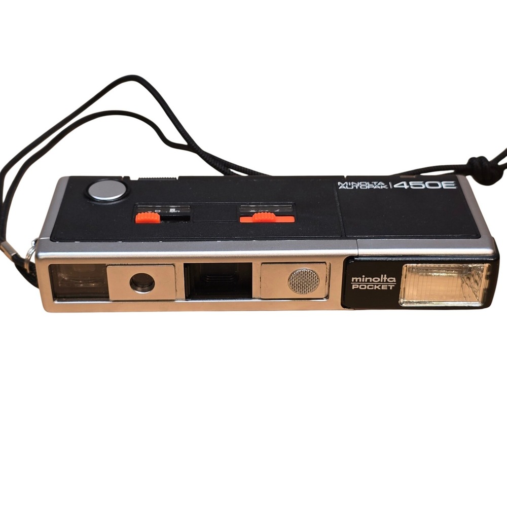 Minolta Autopack 450E Pocket Camera with built-in‎ electric flash 110 film parts